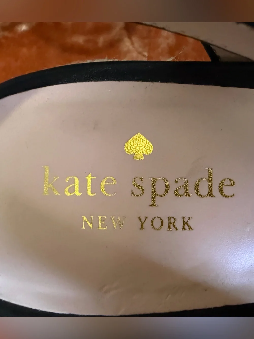 Kate Spade Kitt Wedge Black Heart Cutout Ankle-Strap Espadrille - Size 11 NWOT
